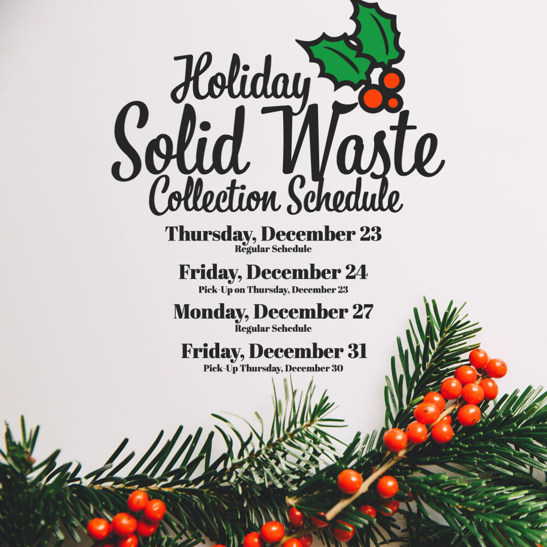 solid waste holiday 2021